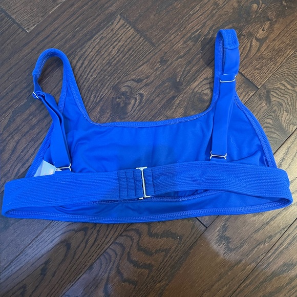 Target Xhilaration Blue Ribbed Bathing-suit top - Picture 6 of 7